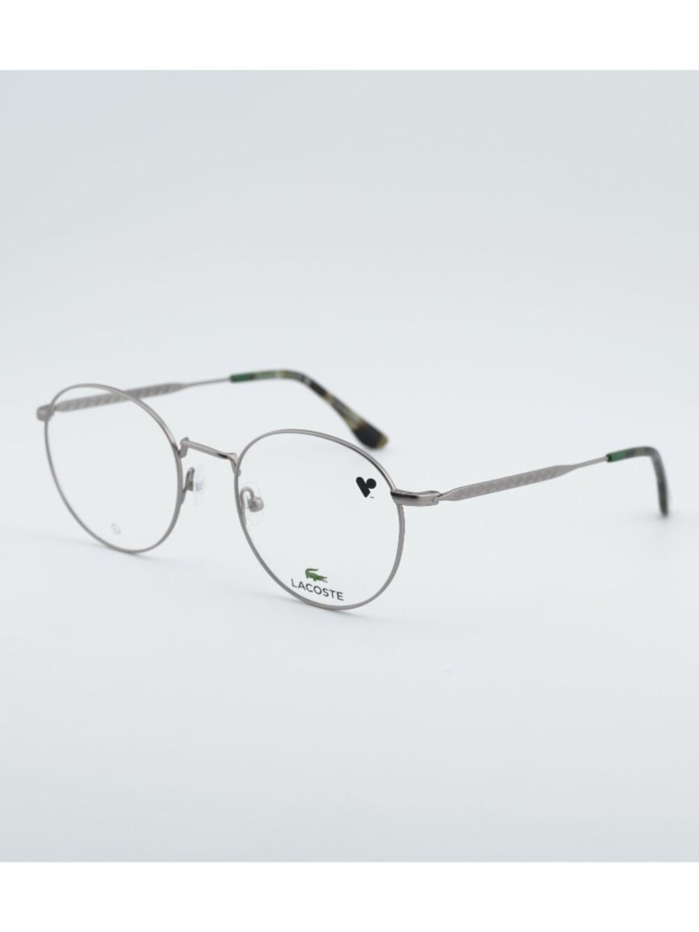 Lacoste L2308 033 Eyeglasses Gunmetal 51mm Round Frame